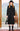 Textured Jacquard Midi Dress with Vintage Button Detail