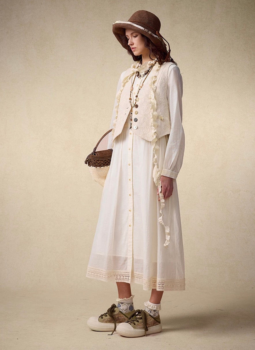Bohemian Embroidered Loose-Fit Dress